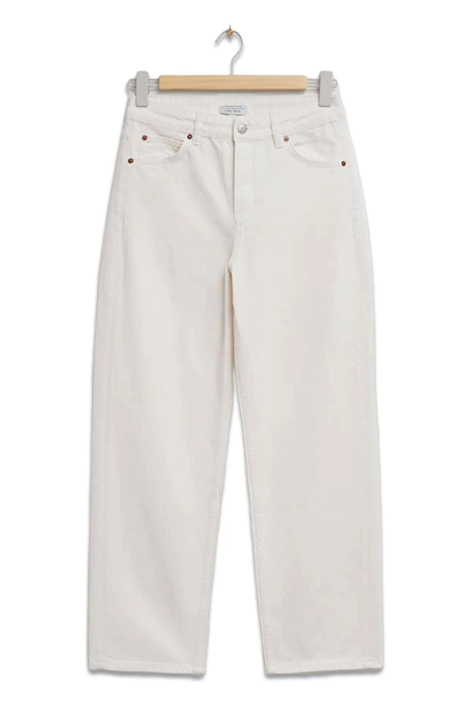 White Tapered Jeans