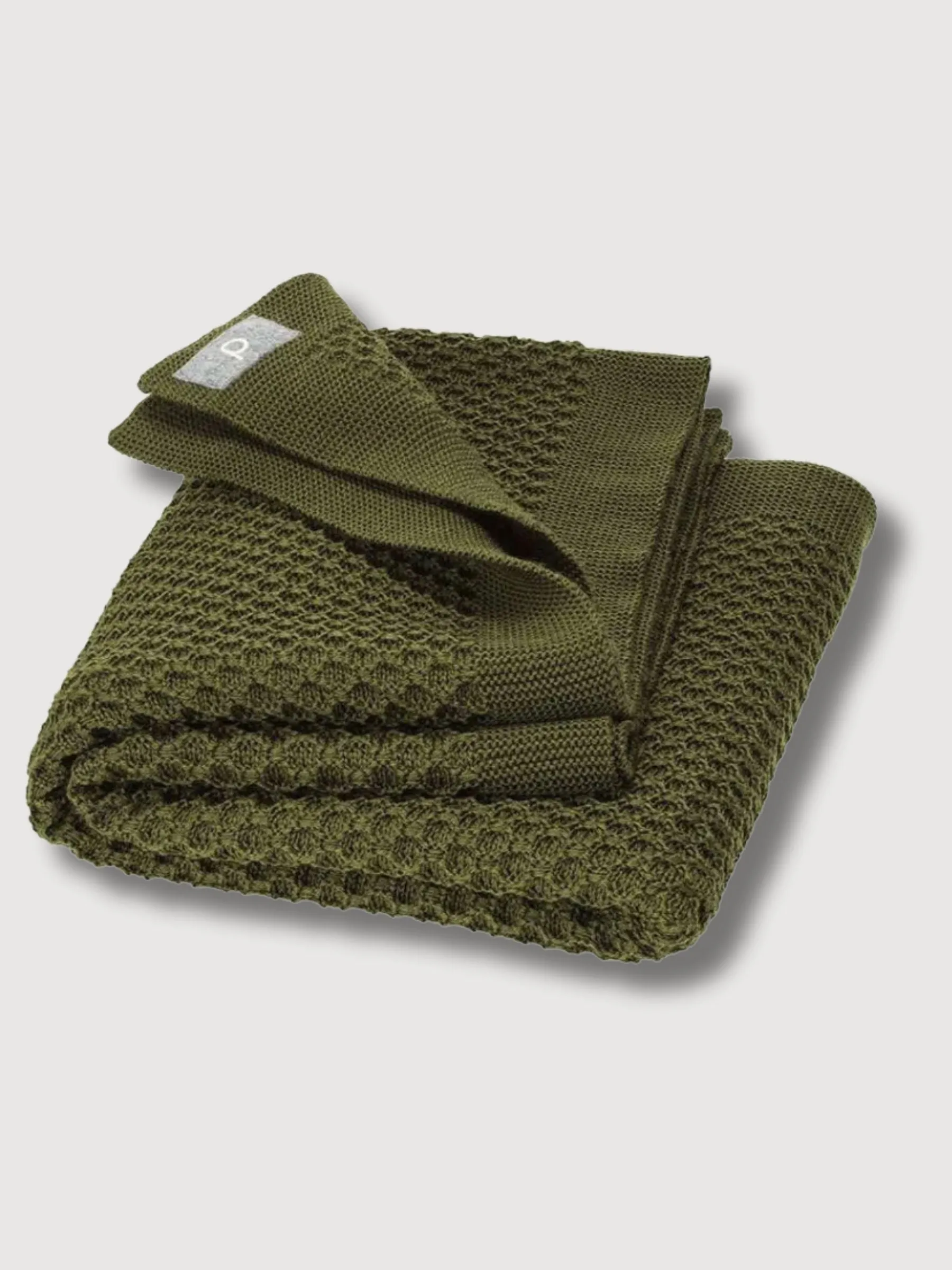 Woll Olive Baby Blanket | Disana