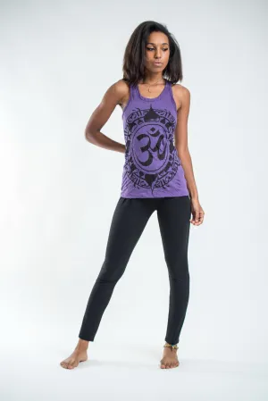 Womens Infinitee Om Tank Top in Purple